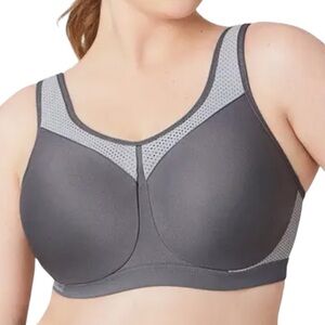 GLAMORISE SPORT womens high impact seamless underwire sports bra size 46G NWT